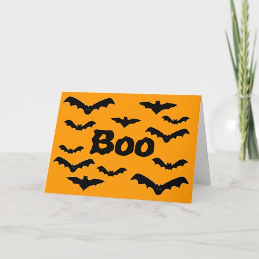 ハロウィーンバティ「ブー」 カード (正面)