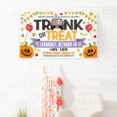 ハロウィーンバナーのトランクまたはトリート 横断幕 (インサイチュ)