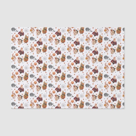 ハロウィーンバニーティッシュペーパー 薄葉紙 (正面)