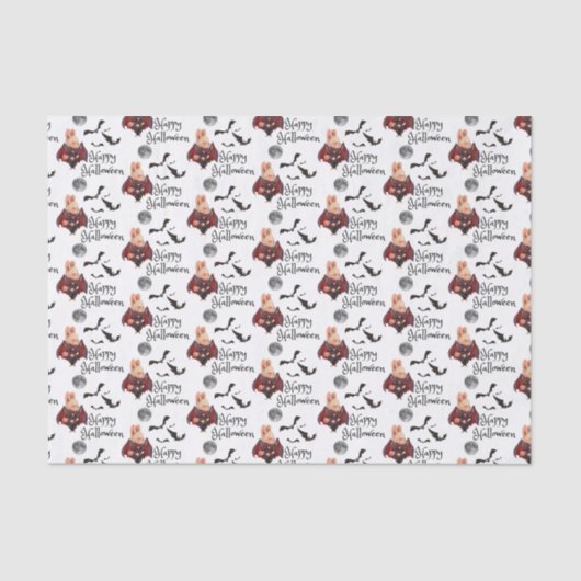ハロウィーンバニーティッシュペーパー 薄葉紙 (正面)