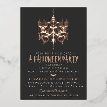 ハロウィーンバラゴールドフォイルシャンデリア