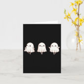 ハロウィーンバレエ幽霊バレエダンサー不気味ダンス カード (黄色い花)