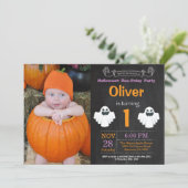 ハロウィーンバースデーパーティーフォト招待状 招待状 (スタンド正面)