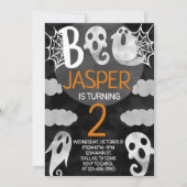 ハロウィーンバースデーパーティー招待招待状 招待状 (正面)