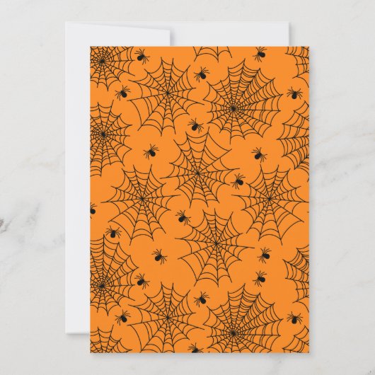 ハロウィーンバースデーパーティ招待状 招待状 (裏面)