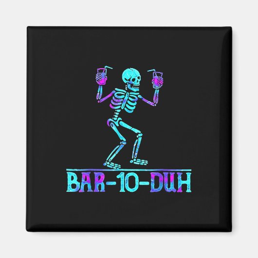 ハロウィーンバー10ドゥー骨格飲み衣装 マグネット (正面)