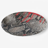 ハロウィーンパイソンのスネークスキン – ゴリー血怖い ペーパープレート (アングル)