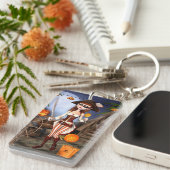 ハロウィーンパイレートガールアクリルカスタムキーチェーン キーホルダー (正面右)