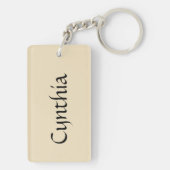 ハロウィーンパイレートガールアクリルカスタムキーチェーン キーホルダー (裏面)