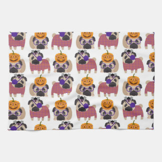 ハロウィーンパグ2015 キッチンタオル