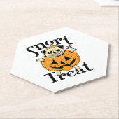 ハロウィーンパグ ペーパーコースター (アングル)