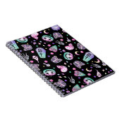 ハロウィーンパステルゴシックの薬局と墓地 ノートブック (右側)