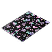 ハロウィーンパステルゴシックの薬局と墓地 ノートブック (左側)