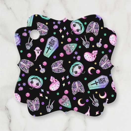 ハロウィーンパステルゴシックの薬局と墓地 フェイバータグ (正面)