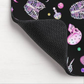 ハロウィーンパステルゴシックの薬局と墓地 マウスパッド (コーナー)