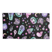 ハロウィーンパステルゴシックの薬局と墓地 枕カバー (裏面-右)