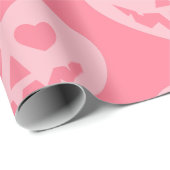 ハロウィーンパステルゴシックバレンタインデイックハートピンク ラッピングペーパー (ロールコーナー)