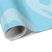 ハロウィーンパステルゴシックバレンタインデイックハートブルー ラッピングペーパー (ロールコーナー)