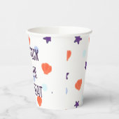 ハロウィーンパステルマーメイドウィッチトリックまたはトリート 紙コップ (左)