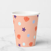 ハロウィーンパステルマーメイドウィッチトリックまたはトリート 紙コップ (裏面)