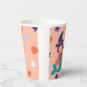 ハロウィーンパステルマーメイドウィッチトリックまたはトリート 紙コップ (右)