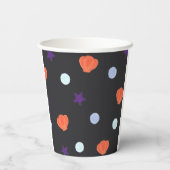 ハロウィーンパステルマーメイドウィッチトリックまたはトリート 紙コップ (裏面)