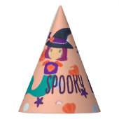 ハロウィーンパステルマーメイドウィッチ不気味誕生日 パーティーハット (左)