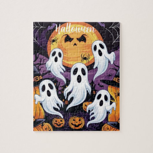 ハロウィーンパズルパーティー不気味：皆のためのおもしろい! ジグソーパズル (縦)