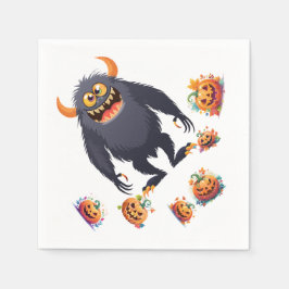 ハロウィーンパターオン スタンダードカクテルナプキン