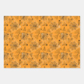 ハロウィーンパターンこうもりスパイダーズくもの巣 ラッピングペーパーシート (正面2)