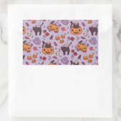 ハロウィーンパターンデコレーションコーヒーマグ 長方形シール (バッグ)