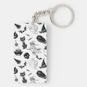 ハロウィーンパターンデザイン キーホルダー (裏面)