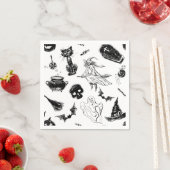 ハロウィーンパターンデザイン スタンダードカクテルナプキン (インサイチュ)