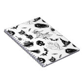 ハロウィーンパターンデザイン ノートブック (右側)