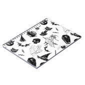 ハロウィーンパターンデザイン ノートブック (左側)