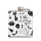 ハロウィーンパターンデザイン フラスク (裏面)