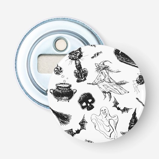 ハロウィーンパターンデザイン 栓抜き (正面)