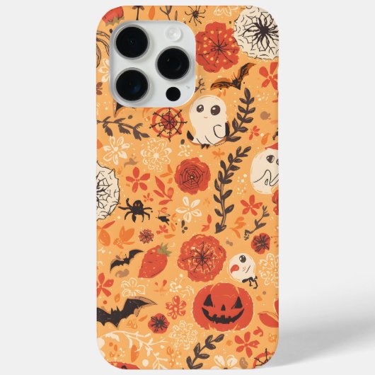 ハロウィーンパターンナプキン Case-Mate iPhoneケース (裏面)
