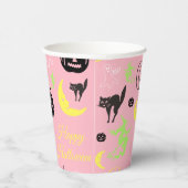 ハロウィーンパターンピンク 紙コップ (右)