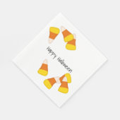 ハロウィーンパターンランダムキャンディーコーンのピース スタンダードランチョンナプキン (角)