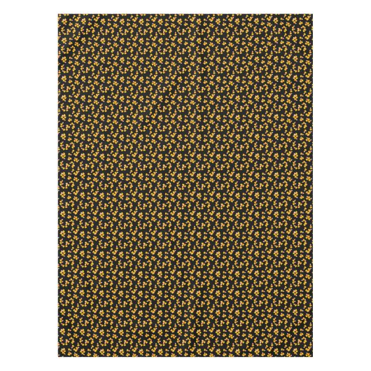 ハロウィーンパターンランダムキャンディーコーンのピース テーブルクロス (正面)