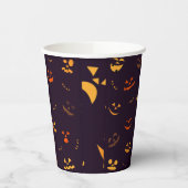ハロウィーンパターン印刷 紙コップ (左)