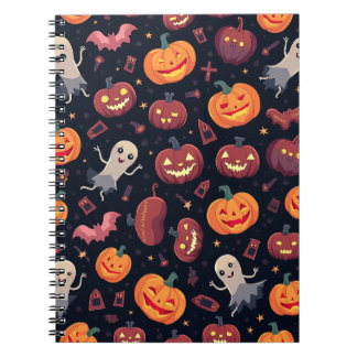 ハロウィーンパターン正方形の注記 ノートブック