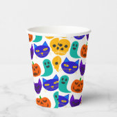 ハロウィーンパターン紙プレート 紙コップ (右)