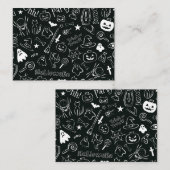 ハロウィーンパターン1 ノートカード (正面/裏面)