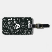 ハロウィーンパターン1 ラゲッジタグ (正面横)