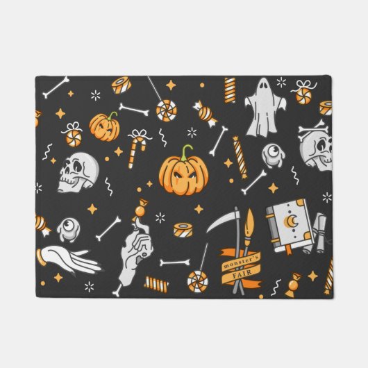 ハロウィーンパターン2 ドアマット (正面)