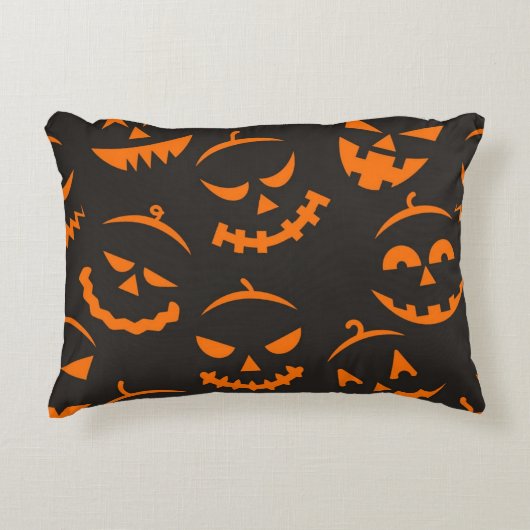 ハロウィーンパターン アクセントクッション (正面)