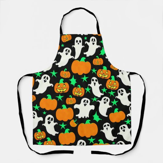 ハロウィーンパターン エプロン (正面)
