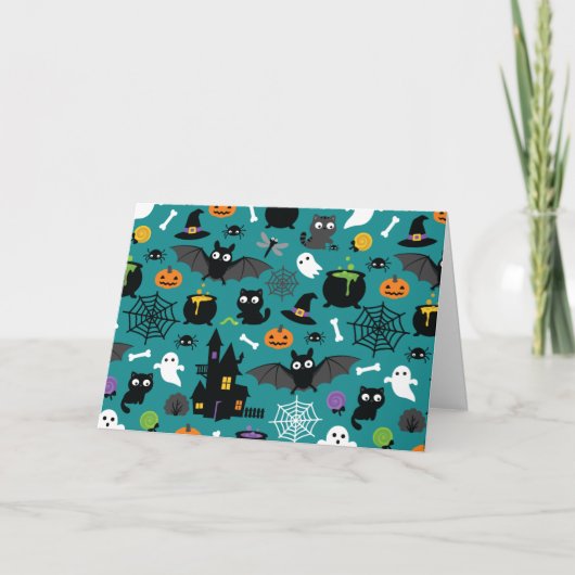 ハロウィーンパターン カード (正面)
